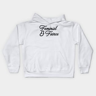 Feminist & Fierce Kids Hoodie